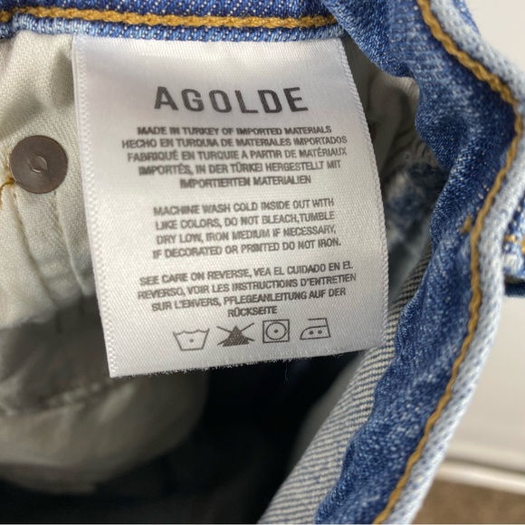 Agolde Merrel midrise straight leg Jeans Sz 25 - Picture 12 of 13